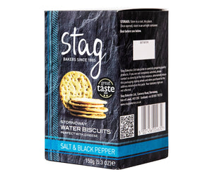 Stag - Water Biscuits Salt & Black Pepper