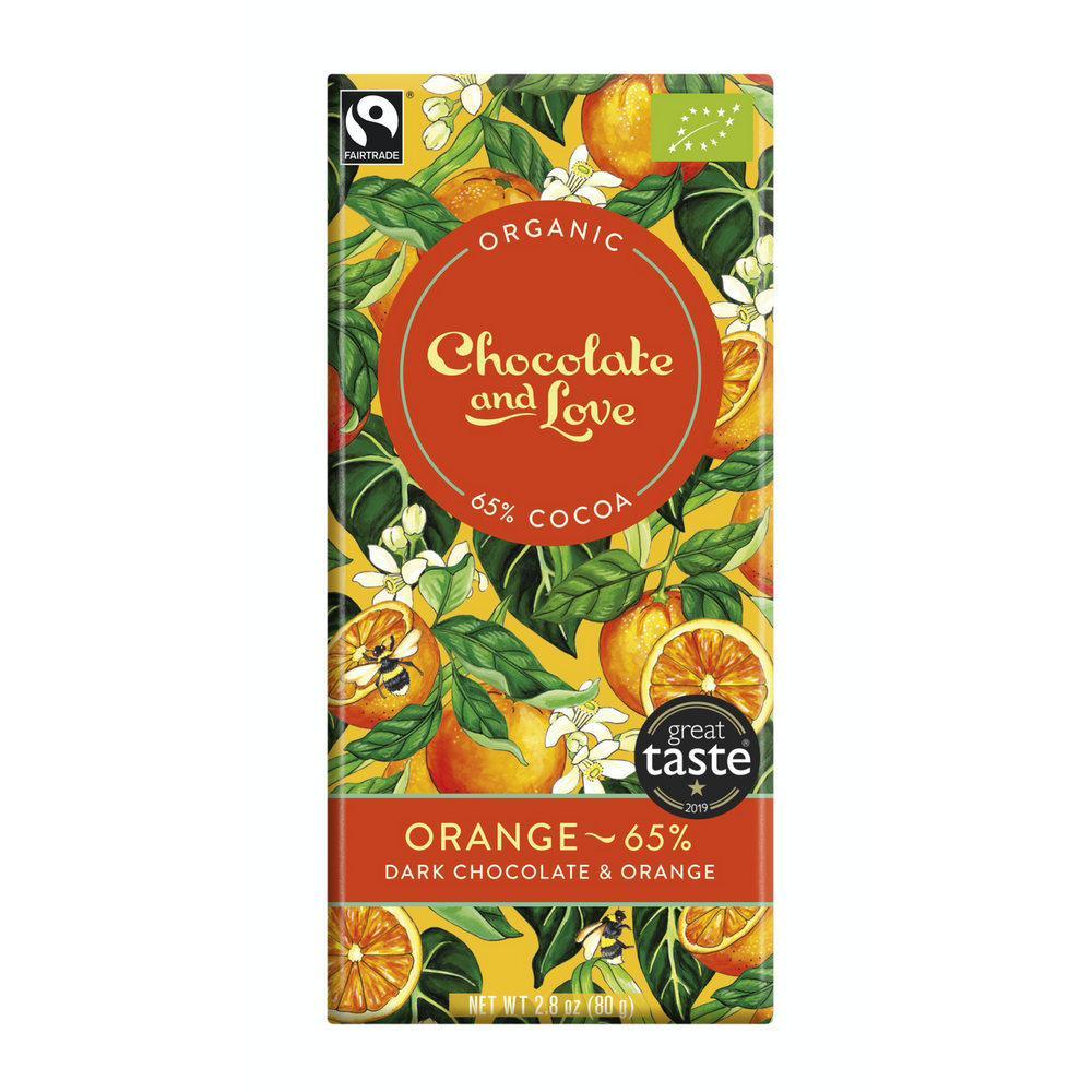 Chocolate And Love - Mørk Chokolade & Orange 65%