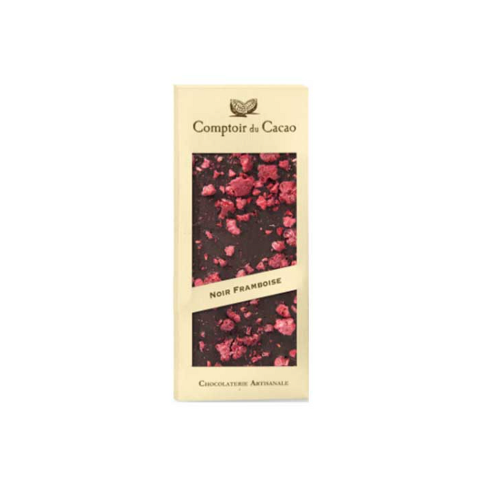 COMPTOIR DU CACAO - Mørk chokolade med hindbær Framboise