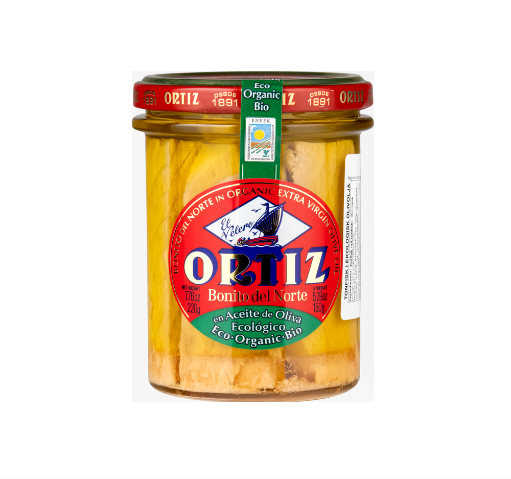 Ortiz - Bonito del Norte en aceite de oliva Tunfisk i olivenolie økologisk 220g